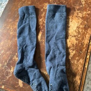 Tavi Navy Blue w/sparkles at top Pure Barre socks! Worn and washed one time! S